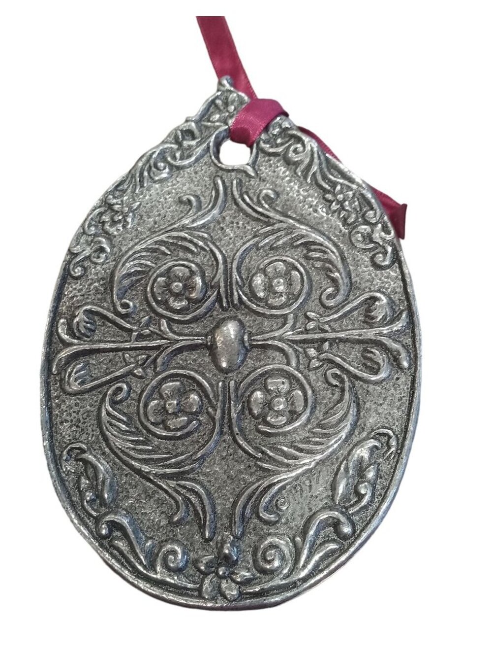 Vintage 1997 Carson Statesmetal Grandmothers Love Pewter Tone Ornament Plaque